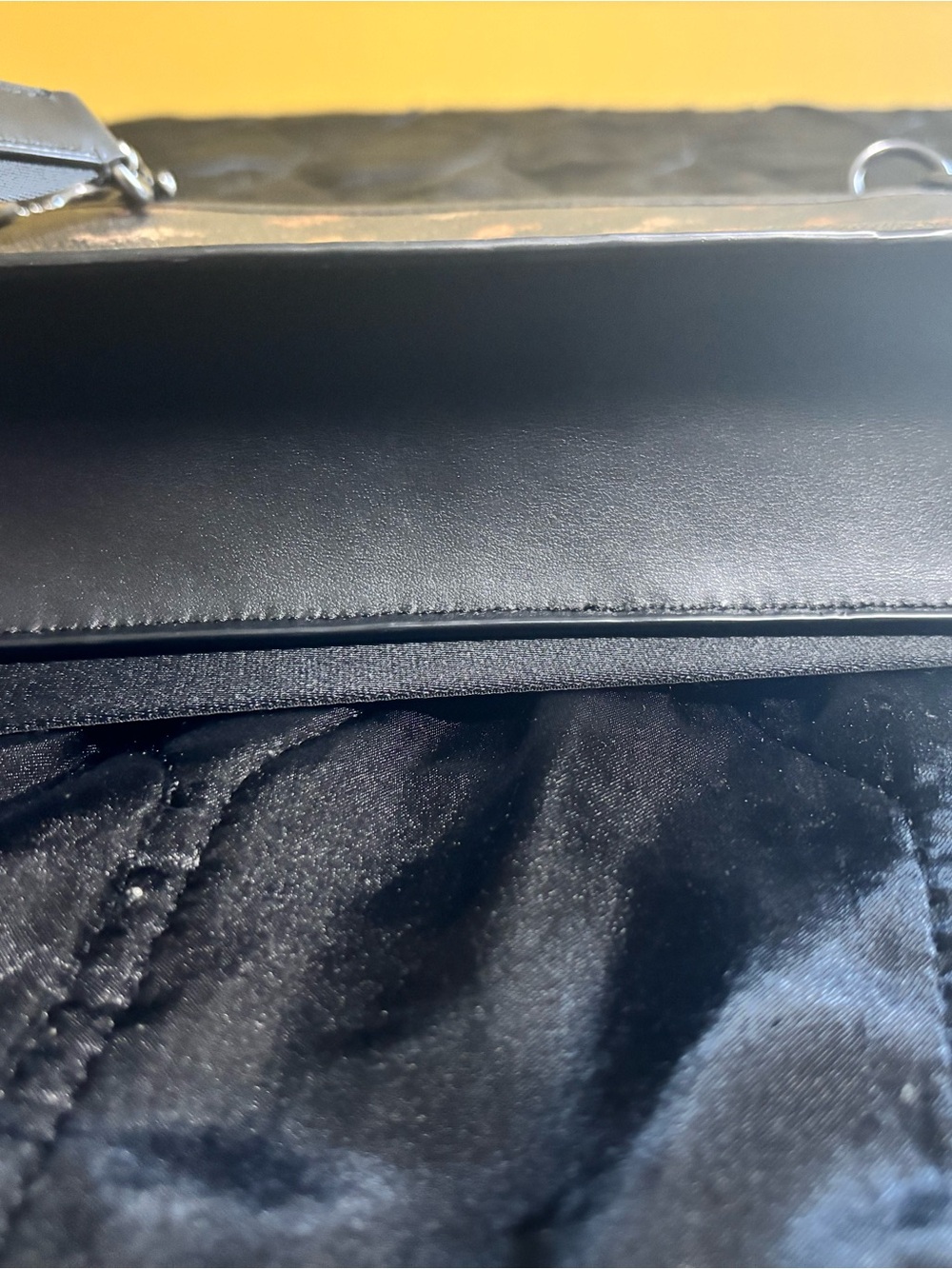 Coach Black & Brown Signature Canvas Flap Crossbody - Picture 12 of 12